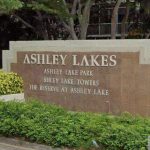 Entrance Sign For The Ashley Lakes Apartments In Boynton Beach, Florida.